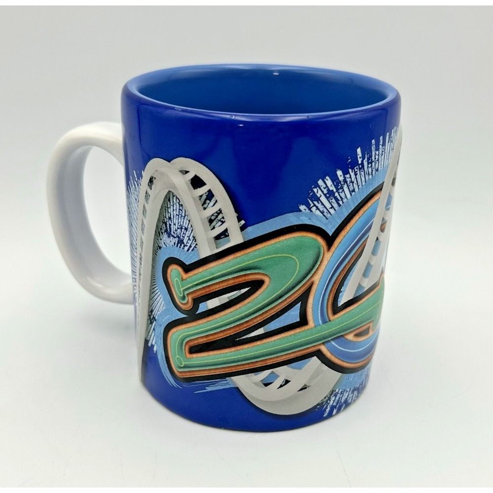 2011 Busch Gardens 12oz Coffee Mug Cup 3D Large Blue, Seaworld‎ Park & Ent.